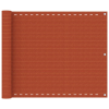 vidaXL narancssárga HDPE erkélytakaró 75 x 500 cm