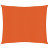 vidaXL Narancssárga HDPE napvitorla 160 g/m² 3,6 x 3,6 m