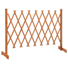 vidaXL narancssárga tömör fenyőfa rácsos kerti kerítés 150 x 80 cm (314826) építőanyag