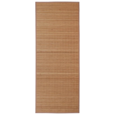 vidaXL Négyszögletes barna bambusz szőnyeg 80 x 300 cm (241338) lakástextília