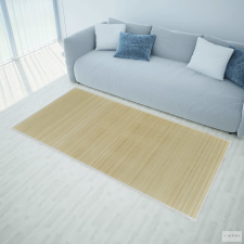 vidaXL Négyszögletes natúr bambusz szőnyeg 150 x 200 cm lakástextília