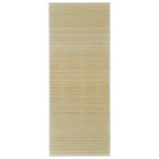 vidaXL Négyszögletes natúr bambusz szőnyeg 80 x 200 cm (241332) lakástextília