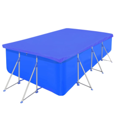 vidaXL négyszögletes PE medencetakaró 90 g/m² 394 x 207 cm (90590) medence kiegészítő