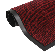 vidaXL Négyszögletes szennyfogó szőnyeg 80 x 120 cm piros lakástextília