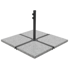 vidaXL négyszögletes szürke gránit napernyőtalp, 25 kg kerti bútor