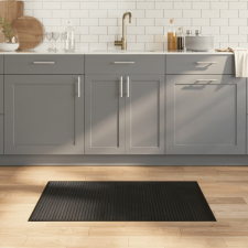 vidaXL négyszögletű fekete bambusz szőnyeg 60 x 100 cm lakástextília