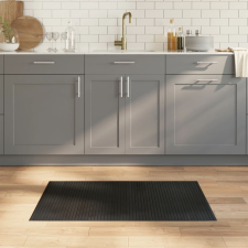 vidaXL négyszögletű fekete bambusz szőnyeg 60 x 100 cm lakástextília