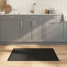 vidaXL négyszögletű fekete bambusz szőnyeg 70 x 100 cm lakástextília