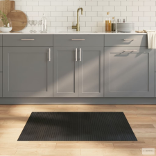 vidaXL Négyszögletű fekete bambusz szőnyeg 70 x 100 cm lakástextília