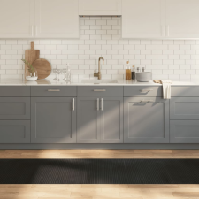 vidaXL négyszögletű fekete bambusz szőnyeg 70 x 500 cm lakástextília