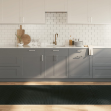 vidaXL négyszögletű szürke bambusz szőnyeg 100 x 1000 cm lakástextília