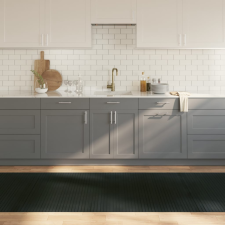 vidaXL négyszögletű szürke bambusz szőnyeg 100 x 300 cm lakástextília
