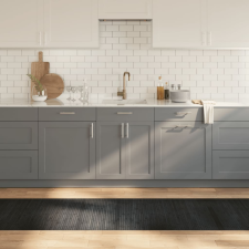 vidaXL Négyszögletű szürke bambusz szőnyeg 70 x 500 cm lakástextília