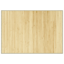 vidaXL négyszögletű világos természetes bambusz szőnyeg 70 x 100 cm lakástextília