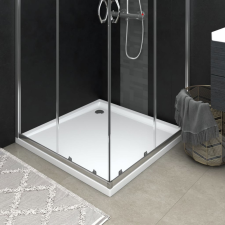 vidaXL Négyzet alakú ABS zuhanytálca 90 x 90 cm fürdőszoba kiegészítő