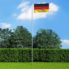 vidaXL német zászló 90 x 150 cm dekoráció