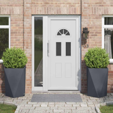 vidaXL Növénytartó 2 pcs Antracit 50 x 50 x 75 cm Acél kerti tárolás