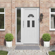 vidaXL Növénytartó 2 pcs Fehér 30 x 30 x 30 cm Acél kerti tárolás