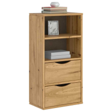 vidaXL ODDA tömörfa fenyőfa fiókos oldalsó szekrény 40x24x79 cm bútor