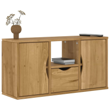 vidaXL ODDA tömörfa fenyőfa TV szekrény fiókkal 79x24x40,5 cm bútor