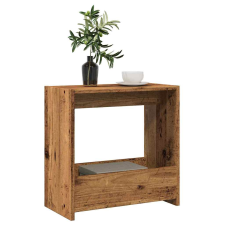 vidaXL Oldalasztal Régi fa 50x26x50 cm Gépelt fa bútor
