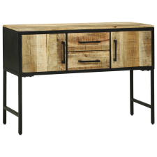vidaXL Oldalszekrény 100x35x70 cm Tömör fa Durva mangó bútor