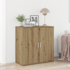 vidaXL Oldalszekrény Artisan Tölgy 79x38x80 cm Műanyag bútor