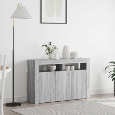 vidaXL Oldalszekrény Szürke sonoma Műszaki fa 116 x 30 x 75 cm bútor