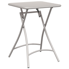 vidaXL Összecsukható Kerti Asztal Bézs 55x55x73 cm Acél (42002947) kerti bútor