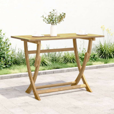 vidaXL összecsukható tömör akácfa kerti asztal 110 x 55 x 75 cm kerti bútor