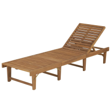 vidaXL összecsukható tömör akácfa napozóágy 200 x 61 x 30/86 cm kerti bútor
