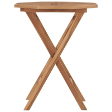 vidaXL Összecsukható tömör tíkfa kerti asztal 60 x 60 x 75 cm kerti bútor