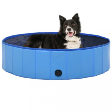 vidaXL összehajtható kék PVC kutyamedence 120 x 30 cm kutyafelszerelés