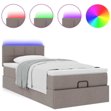 vidaXL Ottomán ágy matraccal tópszín 100x200 cm anyaggal (3312288) ágy és ágykellék