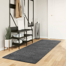 vidaXL OVIEDO antracitszürke rövid szálú szőnyeg 80 x 250 cm lakástextília