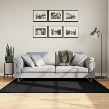 vidaXL OVIEDO fekete rövid szálú szőnyeg 120 x 170 cm lakástextília