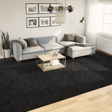 vidaXL OVIEDO fekete rövid szálú szőnyeg 300 x 400 cm lakástextília