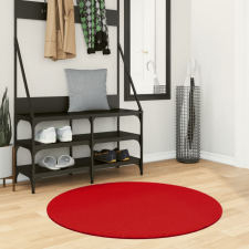 vidaXL OVIEDO piros rövid szálú szőnyeg Ø 100 cm lakástextília