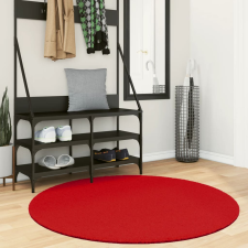 vidaXL Oviedo piros rövid szálú szőnyeg ø 120 cm lakástextília
