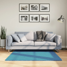 vidaXL OVIEDO türkiz rövid szálú szőnyeg 120 x 120 cm lakástextília