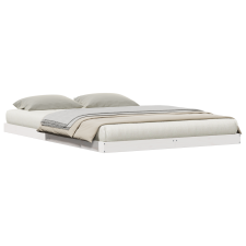 vidaXL Padlói Ágykeret 160x210 cm Tömör Fa Fenyő (869741) ágy és ágykellék