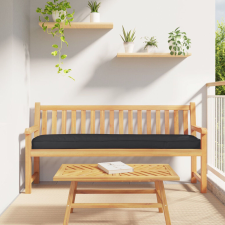 vidaXL Pallet párnák a padhoz 2 db Fekete 200x40x8 cm Oxford szövet kerti bútor
