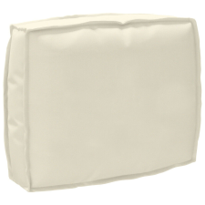 vidaXL Pallet Párnaszett 2 db Krém Poliészter Nagy Levehető huzatok kerti bútor