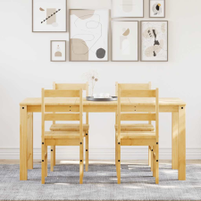 vidaXL Panama 5 részes tömör fenyőfa étkezőgarnitúra bútor