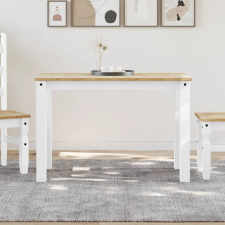 vidaXL Panama fehér tömör fenyőfa ebédlőasztal 117 x 60 x 75 cm bútor