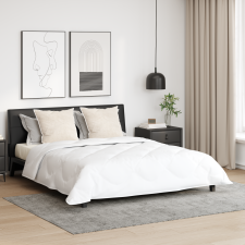 vidaXL Paplan párnával 3 pcs Fehér 260 x 220 cm Mikroszálas lakástextília