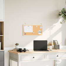 vidaXL parafatábla tömör fenyőfa kerettel 60x30 cm parafatábla