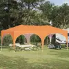 vidaXL Parti sátor Narancssárga 575 x 288 x 245 cm Oxford Szövet