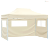 vidaXL Partysátor Krém 291 x 431 x 315 cm Oxford Szövet