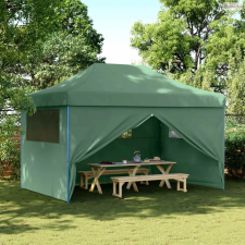 vidaXL Partysátor Zöld 292 x 440 x 315 cm Oxford Szövet kerti tárolás